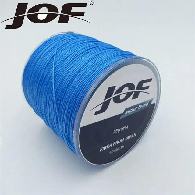 New JOF Brands 4 Stands 1000 meters Multifilament PE Braided Wire braided fishing line Super Strong fishing lines 10LB-100LB