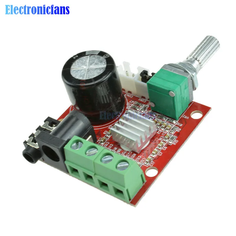 

Hi-Fi PAM8610 Audio Stereo Amplifier Board Module Dual D Class Channel 2X10W 12V
