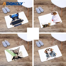 Adqkcly домашние питомцы; собаки; кошки узор мягкий коврик Фланелевая пижама с принтом Впитывающее кухонное номер нескользящий уголок ковер для ванной коврики