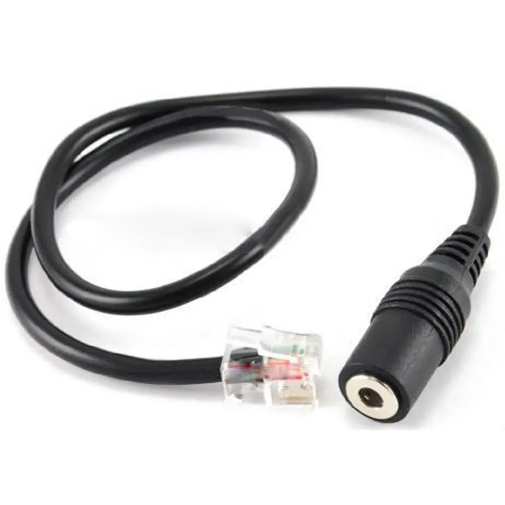 

3.5mm Female to RJ9 Jack Adapter Convertor PC Headset Telephone Using Cable