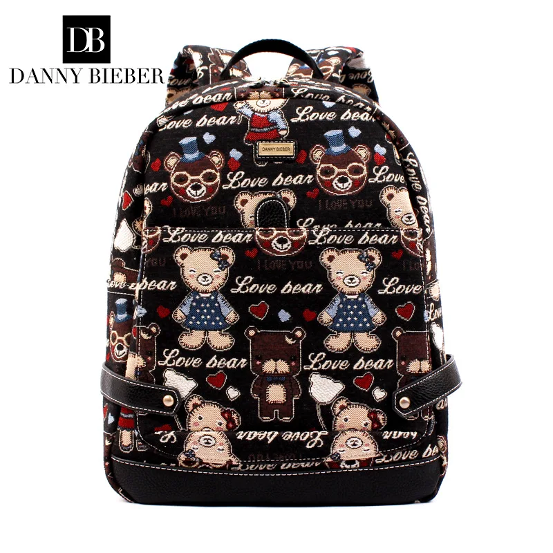 

Fashion Canvas Backpacks for Teenage Girls Middle School Students School Bag Women Men Laptop Backpack
