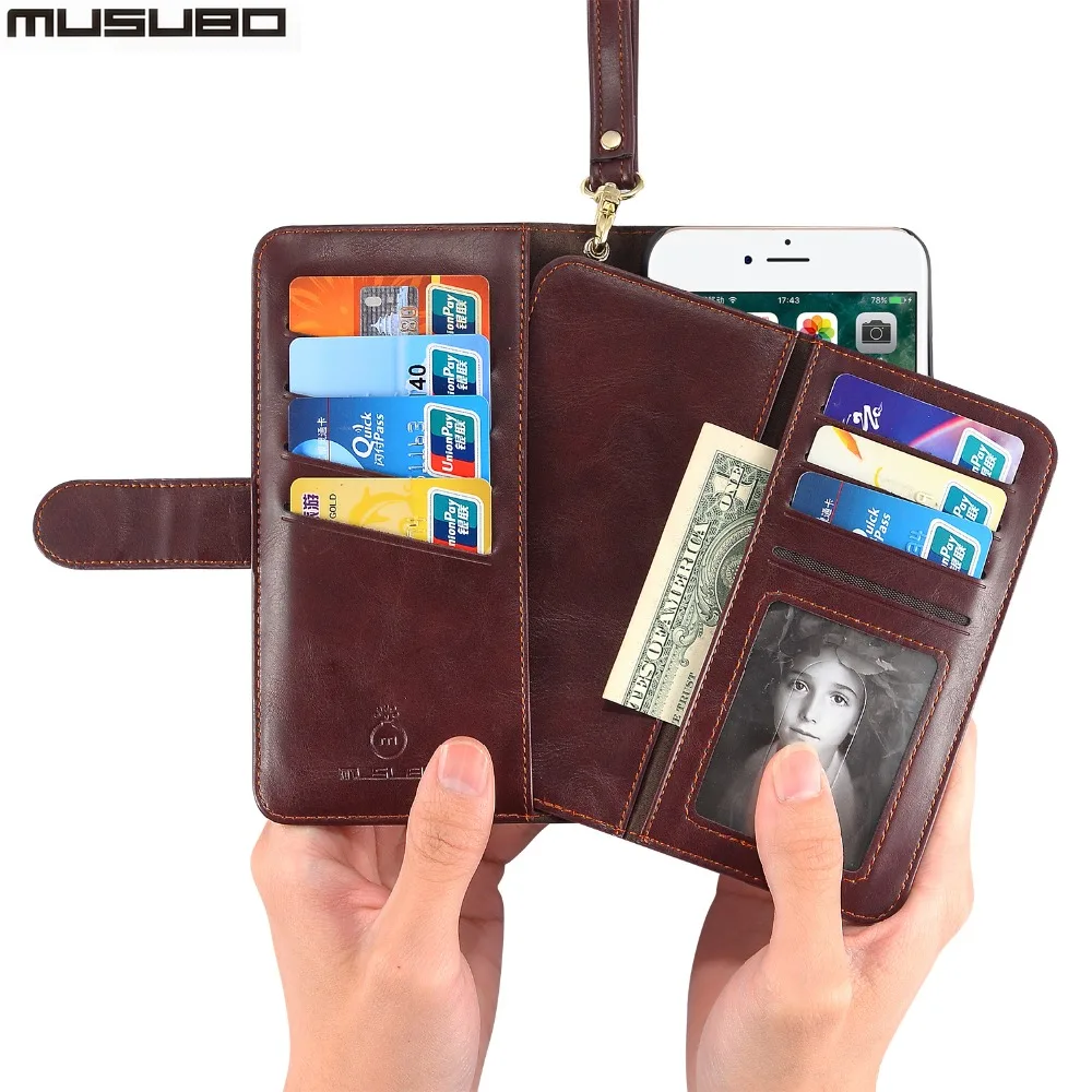 bilder für Echtes Leder-mappen-kasten Für iPhone 6 6 S 6 Plus Luxus multifunktionale Magnetische Telefonkasten für iPhone 7 Plus Flip-Cover Taschen bilder für Echtes Leder-mappen-kasten Für iPhone 6 6 S 6 Plus Luxus multifunktionale Magnetische Telefonkasten für iPhone 7 Plus Flip-Cover Taschen