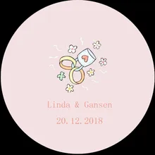 100 шт. пользовательские Стикеры и индивидуальный логотип свадьбы Стикеры s ваш собственный дизайн Стикеры s персонализированные Стикеры s Boda