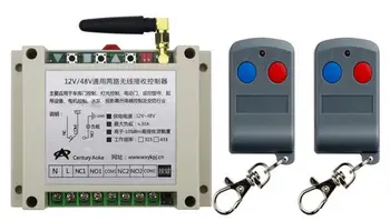 

latest DC12V 24V 36V 48V 10A 2CH RF Remote Control Switch System 2X Transmitter + 1 X Receiver 2ch relay smart home z-wave