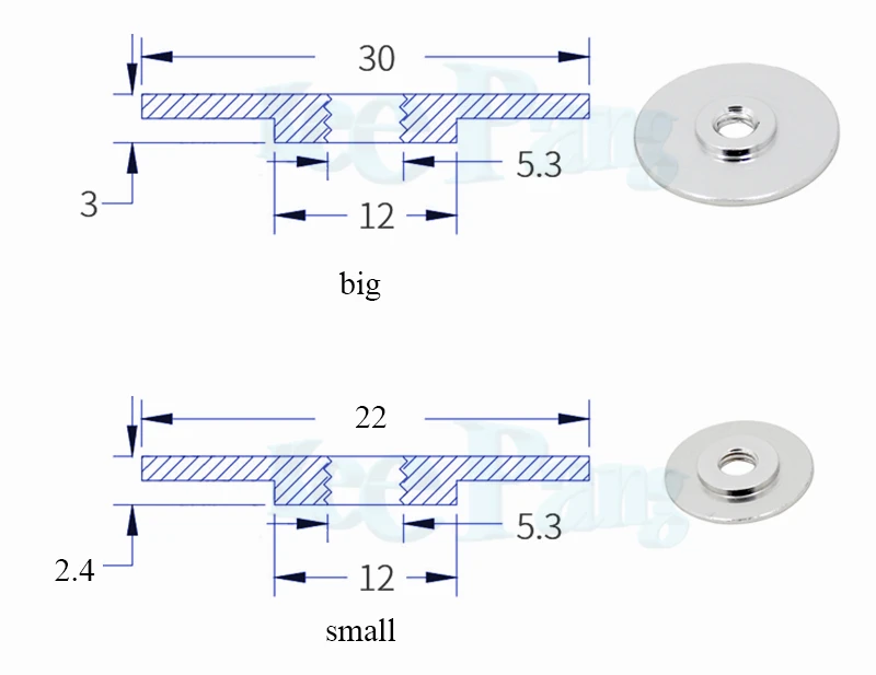 2 шт. радиатор из алюминиевого сплава для 3d принтера Резьбовая Резьба M6 радиатор охлаждения трубы диаметр 30 мм для E3D 3d принтер запчасти