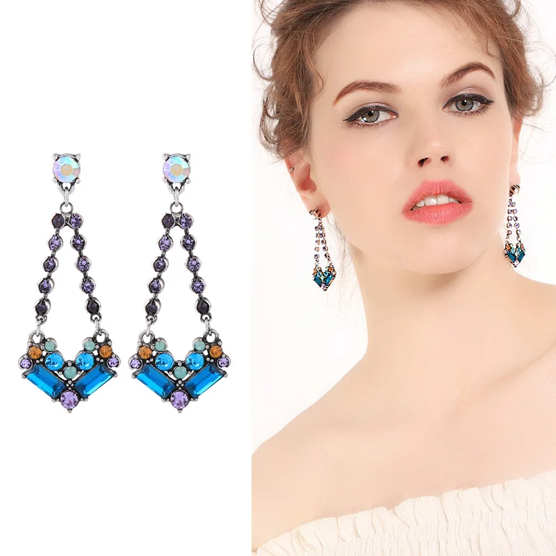 2018 New Product Multi Style Small Antique Drop Earrings For Woemn Summer Wholesale Jewelry