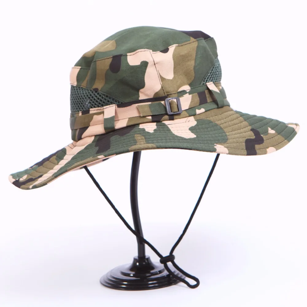 Boonie Hat Wnnideo Bucket Hat Outdoor Sun Wide Brim Camouflage Fishing