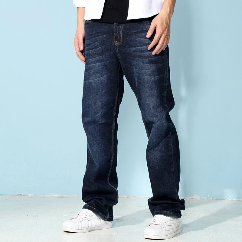 Men Plus Size Pants jeans strech comfortable 38 40 42 44 46 48 Mens High Stretch Large Trouser Loose Jeans for Men Men Plus Size Pants jeans strech comfortable 38 40 42 44 46 48 Mens High Stretch Large Trouser Loose Jeans for Men