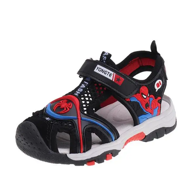 

Good quality Boys Sandals New Summer Mesh Soft Beach Shoes Boys Lovely Cartoon Spider-Man Sandals Kids Shoes EU 26-36