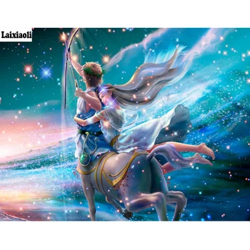

Sagittarius Diamond Painting Taurus 5D DIY Full Square round Rhinestones Mosaic Picture Diamond Embroidery Home Decor Handmade