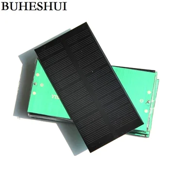 

BUHESHUI Mini 1W 6V Monocrystalline Solar Panel Moudle Solar Cell DIY Solar Charger 125*63*3MM 50pcs/lot Wholesale Free Shipping