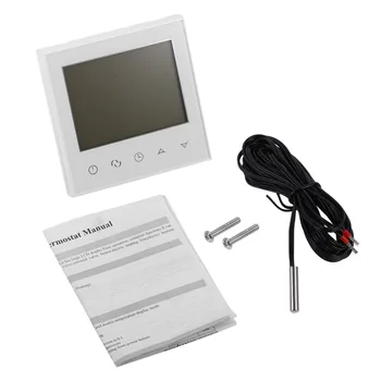 

White Hot Sale Digital Touch Screen LCD Programmable Thermostat Intelligent Temperature Controller Home Use