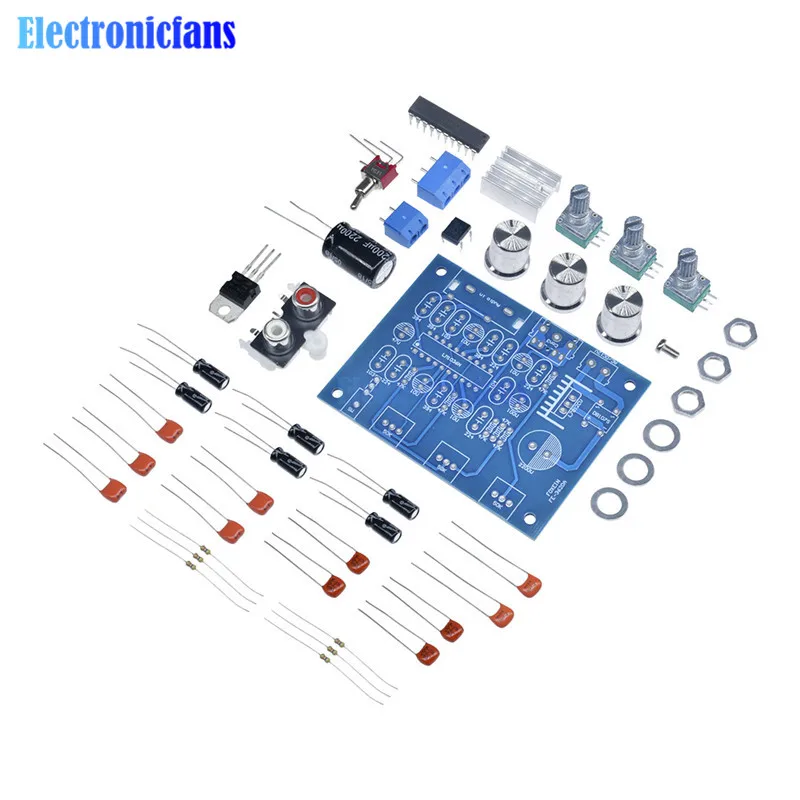 1 компл. LM1036N Fever регулятор громкости комплект LM1036 DC тональный чип для 12 В DC/AC источник питания DIY GM