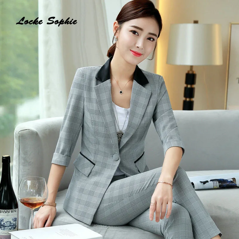 Women's Plus size Slim fit Blazers coats 2019 Summer cotton blend Small Suits jackets ladies Skinny Retro Blazers Suits coats