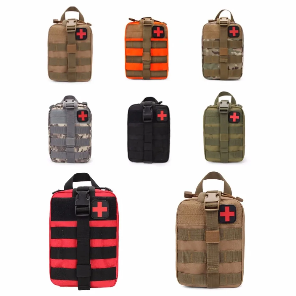 Kit de supervivencia al aire libre táctico bolsa médica Paquete de cintura multifuncional para viajes Camping escalada emergencia Kit de primeros auxilios