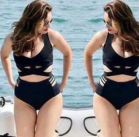 L to XXXL 2016 Black Sexy push up bikini strappy swimsuit swimwear women halter bathing suit