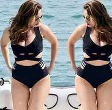 L to XXXL 2016 Black Sexy push up bikini strappy swimsuit swimwear women halter bathing suit