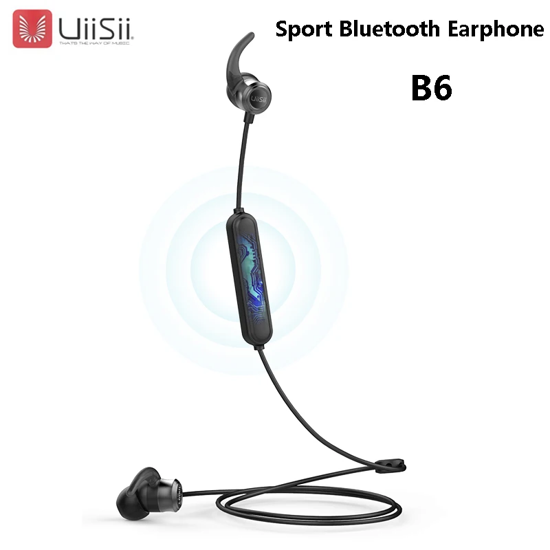 

UiiSii B6 New Sport Wireless Bluetooth Headset headphone BT5.0 IPX4 Waterproof Fashion In-Ear Earphone For Xiaomi Huawei Iphone