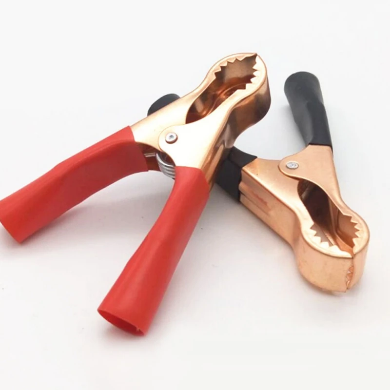 

Best Promotional Alligator Clip 1Pcs 50A Red Black 80mm Battery Test Lead Clip For Connecting Electrical Equipment And Terminals