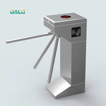 

Turnstile Atuo Gate stainless steel waist high tripod turnstile gate for pedestrian access control with LED indicator