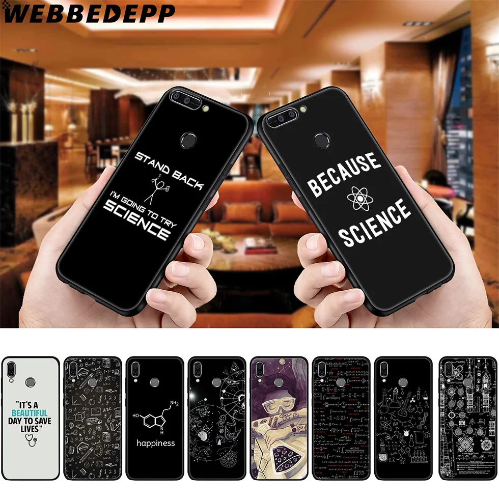 WEBBEDEPP биология химия мягкий чехол для Huawei P8 P9 P10 P20 P30 Lite Pro P Smart Z Plus 2019 Y6 Prime 2018 2017 Mini |