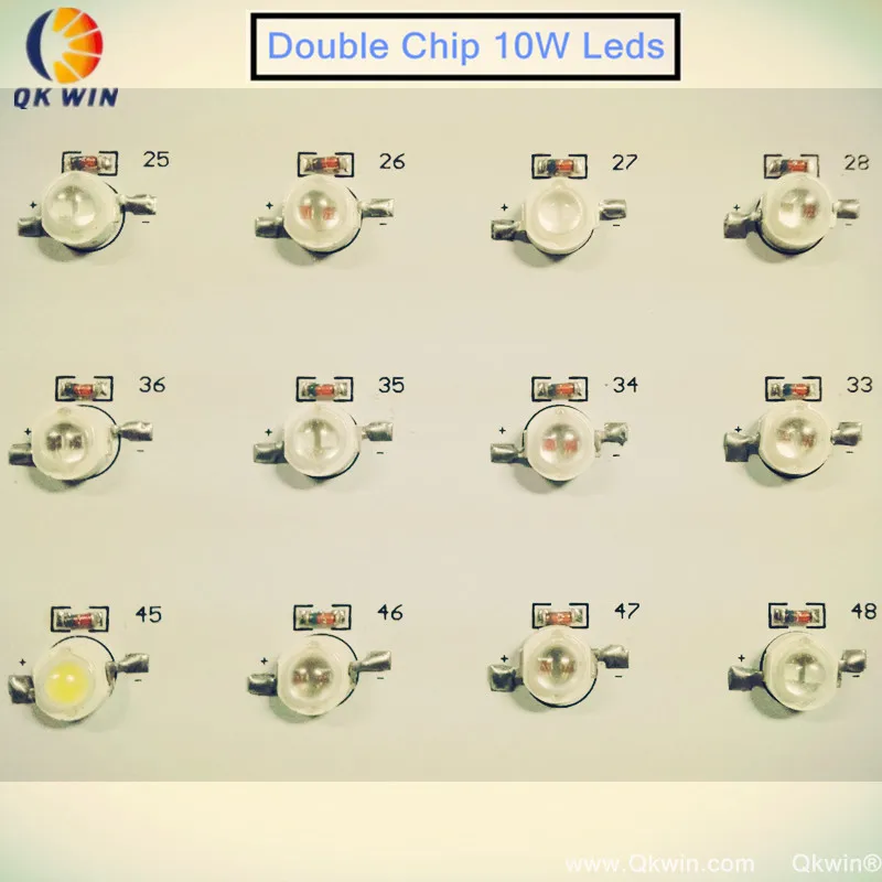 8 шт. Qkwin 1000 Вт светодио дный светодиодный завод светать Вт 100x10 высокое мощность двойной чип светодио дный гидропоники освещение системы