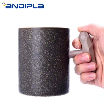 

240/430 ml Vintage Ceramic Mug Japanese Style Handgrip Coffee Mug Office Drinkware Breakfast Milk Tea Water Cup Home Decor Gifts