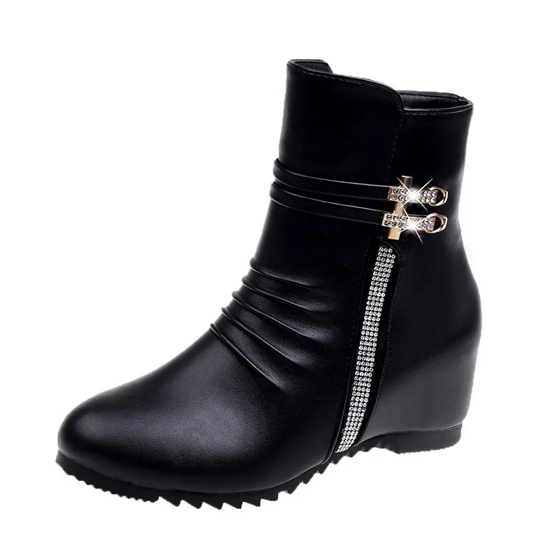

2018 new snow boots inside the women's boots, women's wedges, flat bottom.