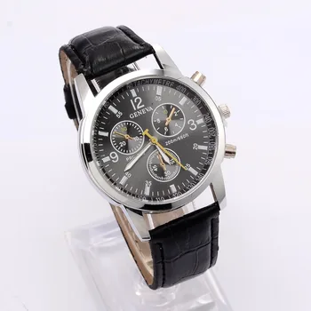 

Fashion Business Leather Men's Watch Mens Watches Top Brand luxury Sports Watch Man Quartz Clock Reloj Masculino erkek kol saati