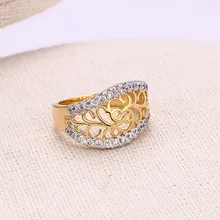 Xuping anillo de moda Multicolor chapado en oro sintética CZ estilo europeo anillos de calidad superior de la marca de la boda regalo de Jewelery S21-12329