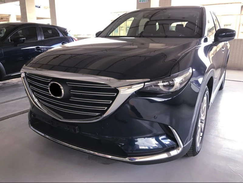 Для Mazda CX-9 CX9 ABS хромированные аксессуары для стайлинга автомобилей Передняя головка крышки двигателя решетка Накладка 1 шт