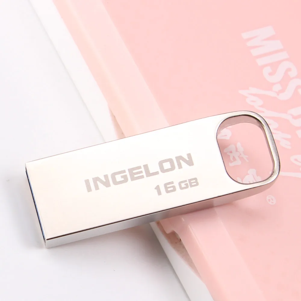 Ingelon usb Pendrive mini Flash Thumb Drive 16GB 32GB 64GB Memoria USB3.0 Metal Personalizado logo DJ USB Stick Cle Disk On Key  (3)
