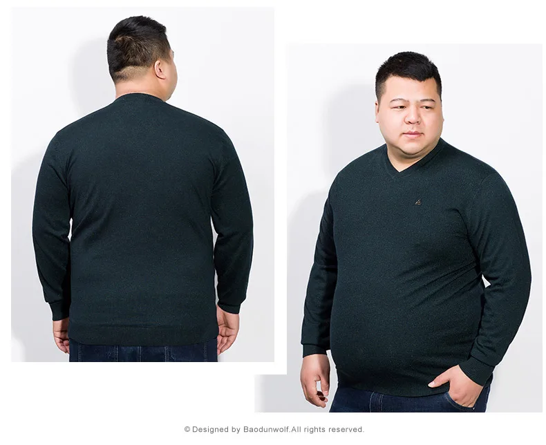 10XL 8XL 6XL 5XL 4XL мужской модный свитер смешанных цветов мужской свободный свитер с v-образным вырезом и длинными рукавами