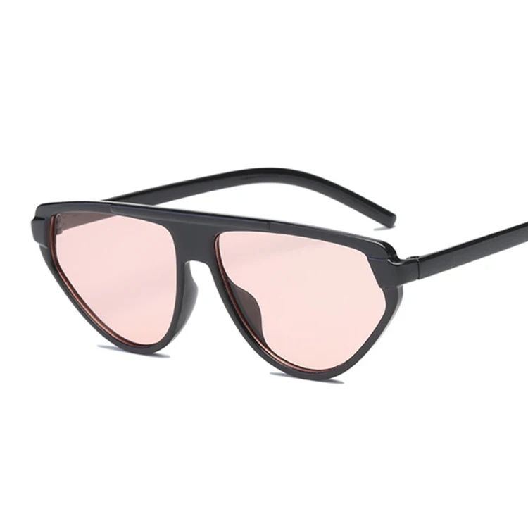 Солнцезащитные очки «кошачий глаз» Для женщин Винтажная, брендовая, дизайнерская солнцезащитные очки пикантные огромная оправа черный, Красный Солнцезащитные кошачий глаз UV400 женский - Цвет линз: BlackPink