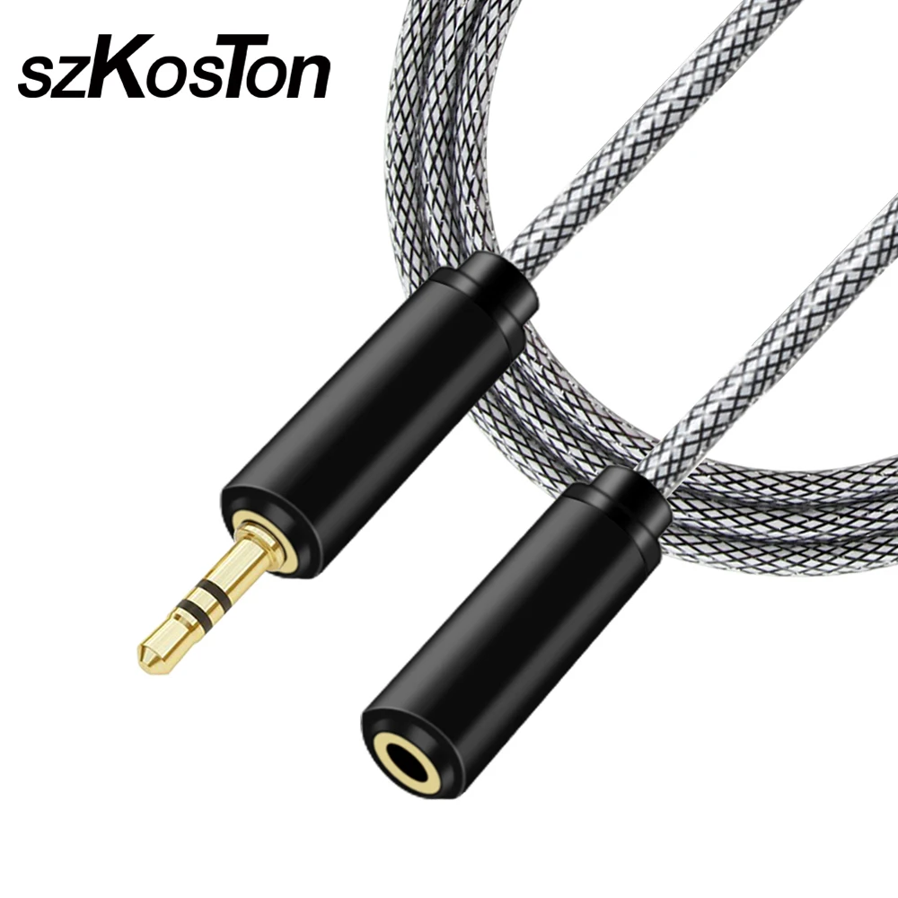1m 3ft Jack Male to Female Earphone Headphone Stereo Audio Extension