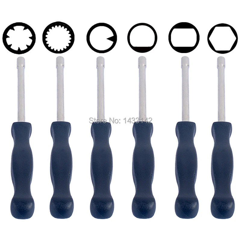 6 Pcs/ Set Screwdriver Carburetor Adjustment Tool Pac Man Single Double