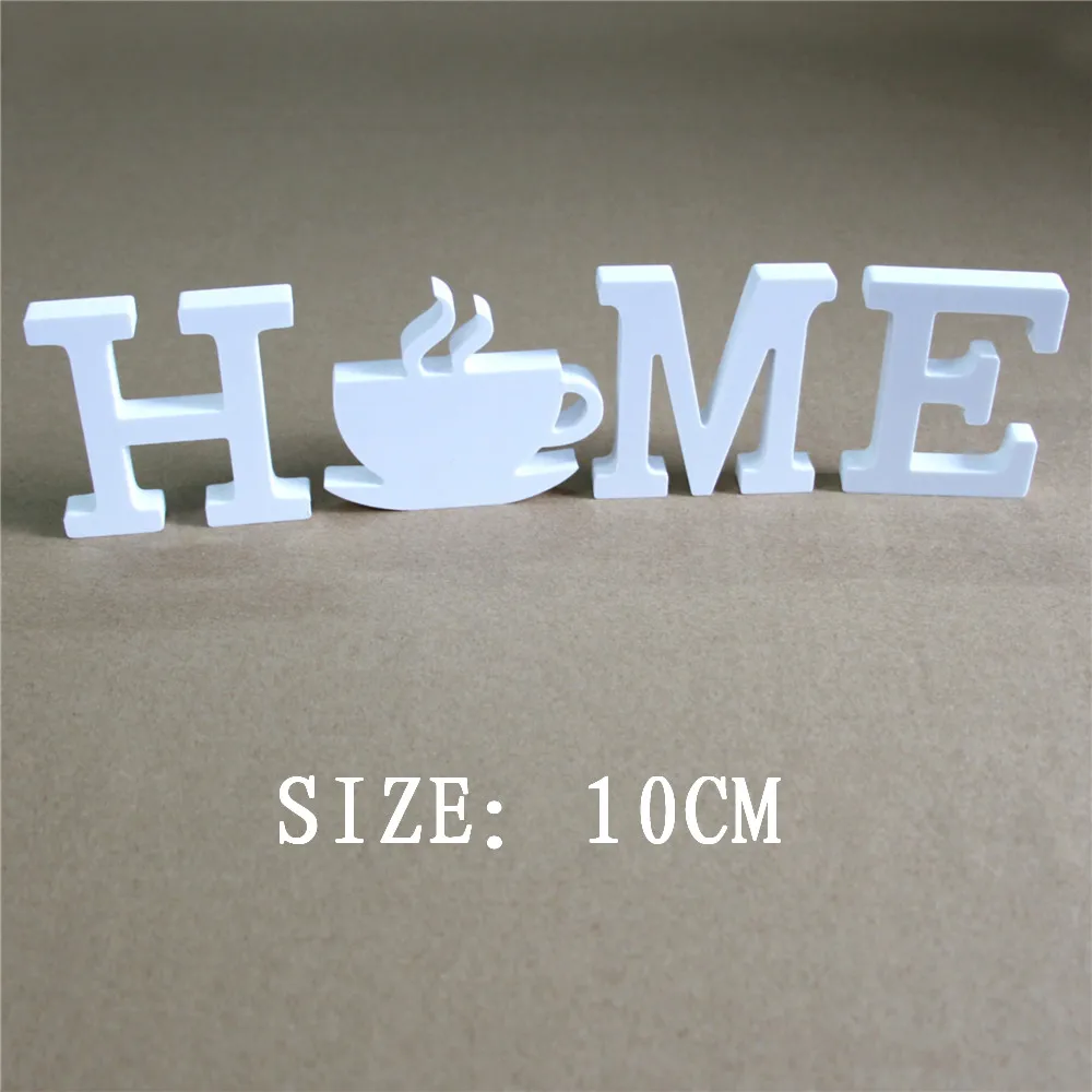 

hight 10cm artificial wood White Letters Home Birthday Decoration Number Wedding Decoration Artificial wooden Numbers