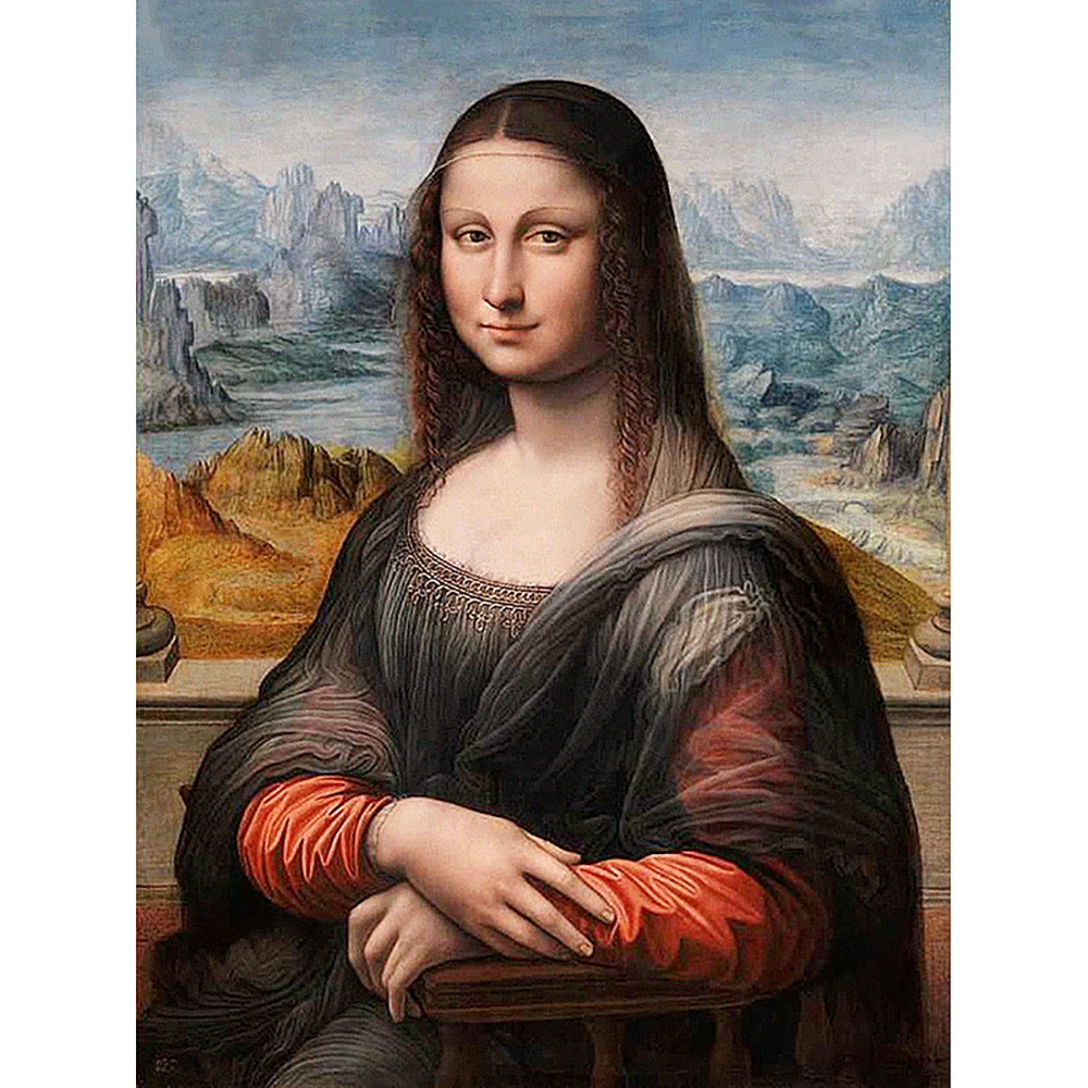 

DIY 5D Full Diamond Painting Cross Stitch Monla Lisa Mosaic Diamond Embroidery Needlework Patterns Rhinestone kits