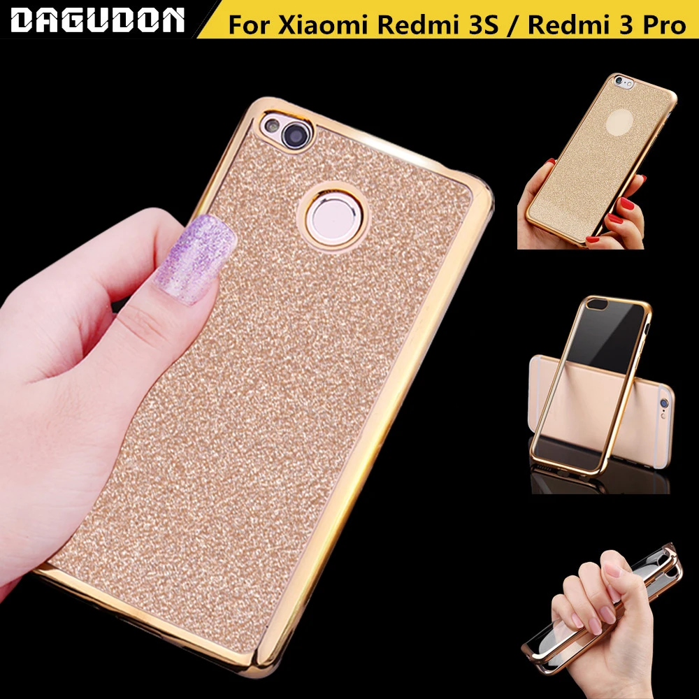 Чехол для xiaomi redmi 3 S чехол pro блестящий пудры Prime Pro сияющий блеск |