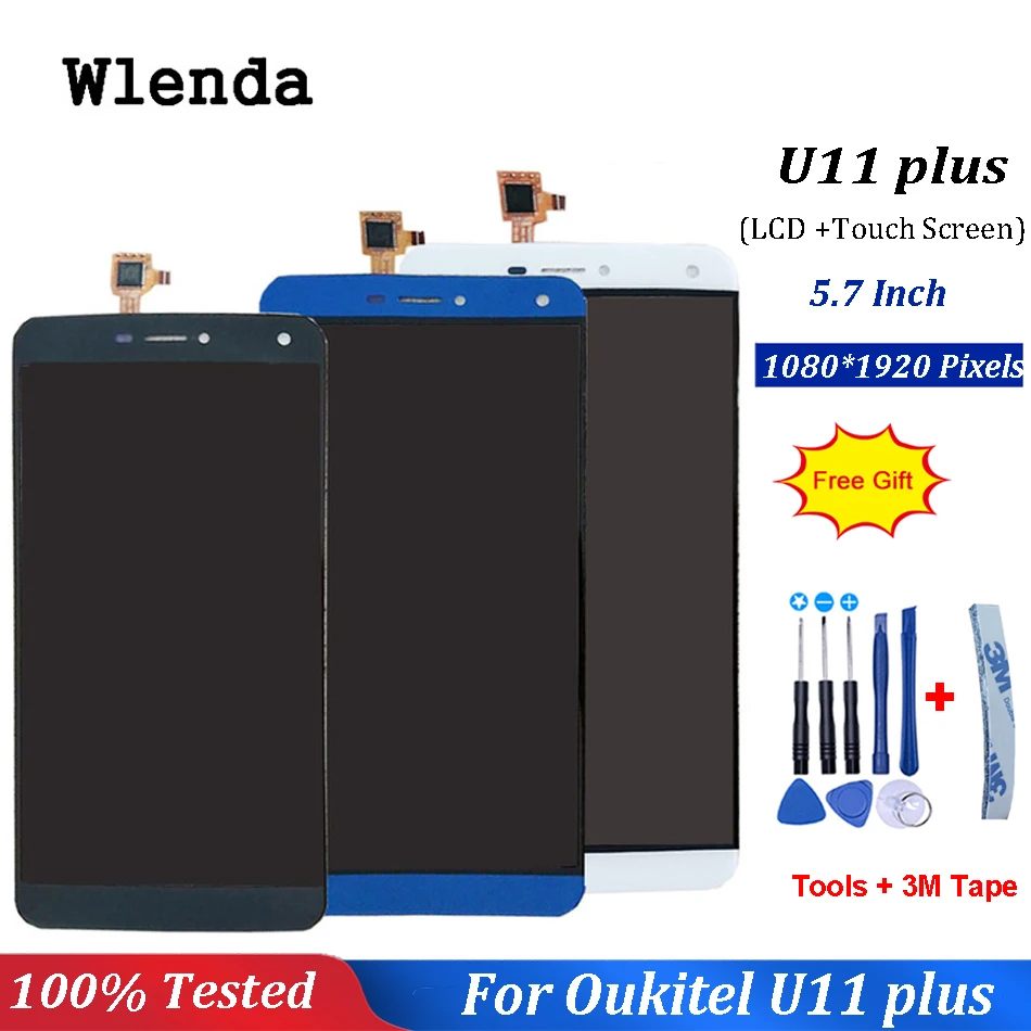 

5.7"inch For Oukitel U11 Plus LCD Display And Touch Screen Assembly Repair Parts For Oukitel U11 Plus Mobile Phone for U11+Tools