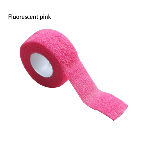 24 шт./лот, 2,5 см* 5 м, сертификация CE/FDA, водонепроницаемый, самоклеющийся, эластичный бинт, спортивная защита, инструмент для ухода за напряжением мышц - Цвет: Pink