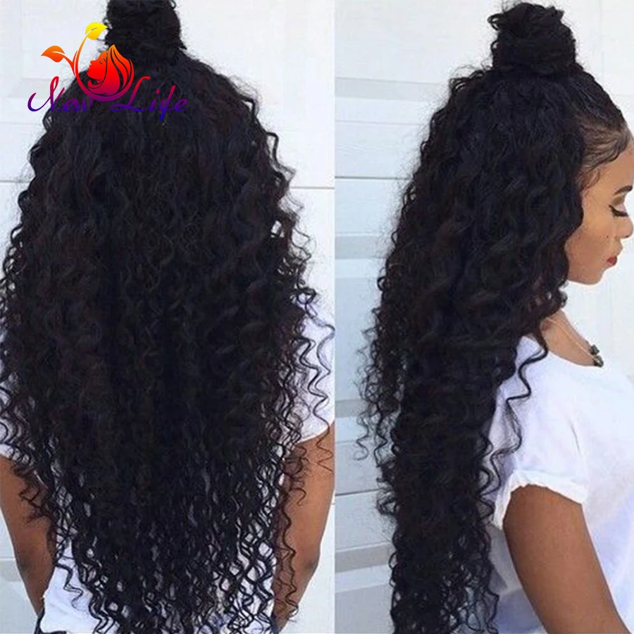 Hot Long Curly Synthetic Lace Front Wig With Baby Hair High