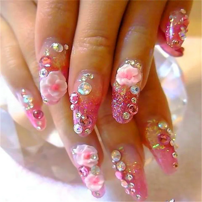 

500pcs 6mm DIY Sharp Bright Acrylic Diamonds Ornaments Accessories Cloth Nail Art Gifts Decorations Gadgets 7ZSH017-6-500