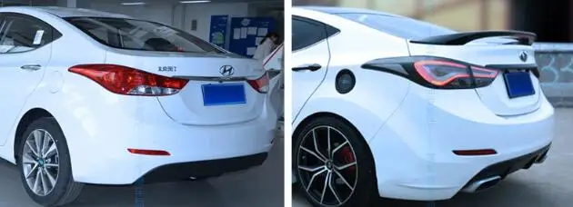 ABS задний багажник спойлер крыло подходит для hyundai Elantra 2012 2013 2014 2015 2016 2017 по