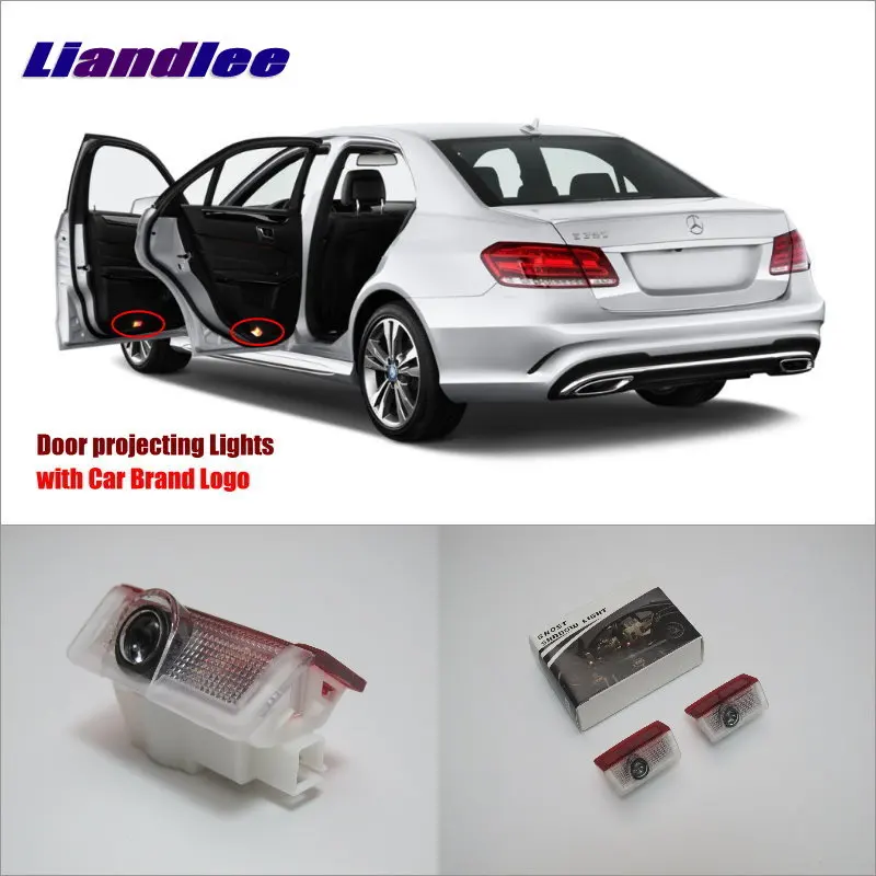 

Liandlee For Mercedes Benz E W212 260L 300L 450L 2010~2015 Door Lights Car LED Projector Welcome Light Courtesy Doors Lamp