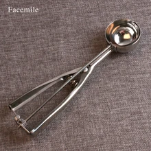 5 см Нержавеющая сталь Весна ручка мороженое картофельное пюре печенье ложка-Черпак инструменты для мороженого Кухня аксессуары 03080 подарок