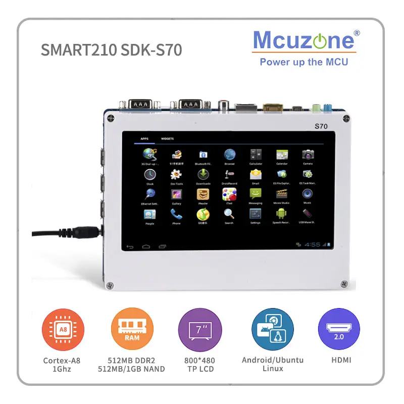 Smart210/TINY210V2SDK S5PV210 Cortex A8 с 7 &quot800480 TFT lcd 512 M DDR M/1 GB NAND (SMART210SDK S70)|board|board boardboard |