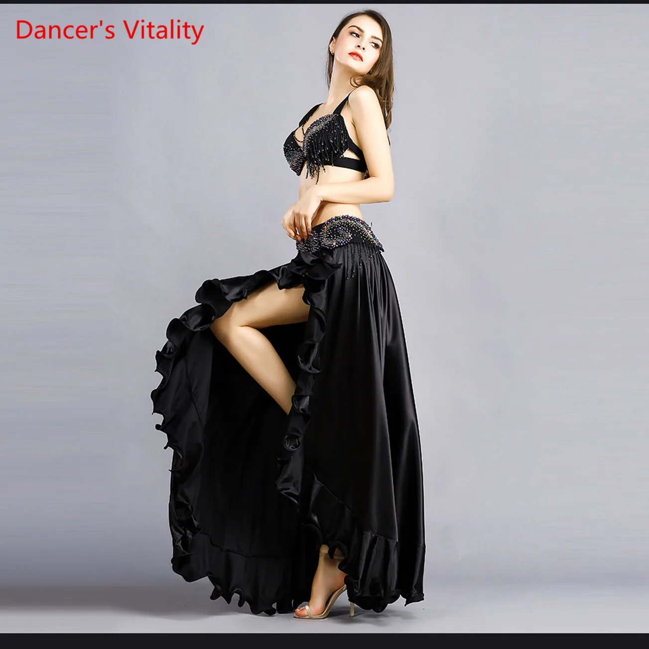 

2019 New Women's High Quality Sexy Belly Dance Ensemble / Costume / Belly Dance Clothes / Belly Dance Bra & Belt & Skirt