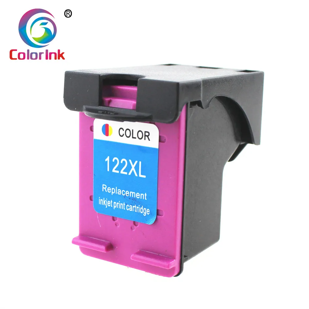 ColoInk 2 шт 122XL сменный картридж для принтера для hp 122 для hp с чернилами hp Deskjet 1000 1050 2000 2050s 3000 3050A 3052A 3054 1010 принтер - Цвет: 1PK Tri-color