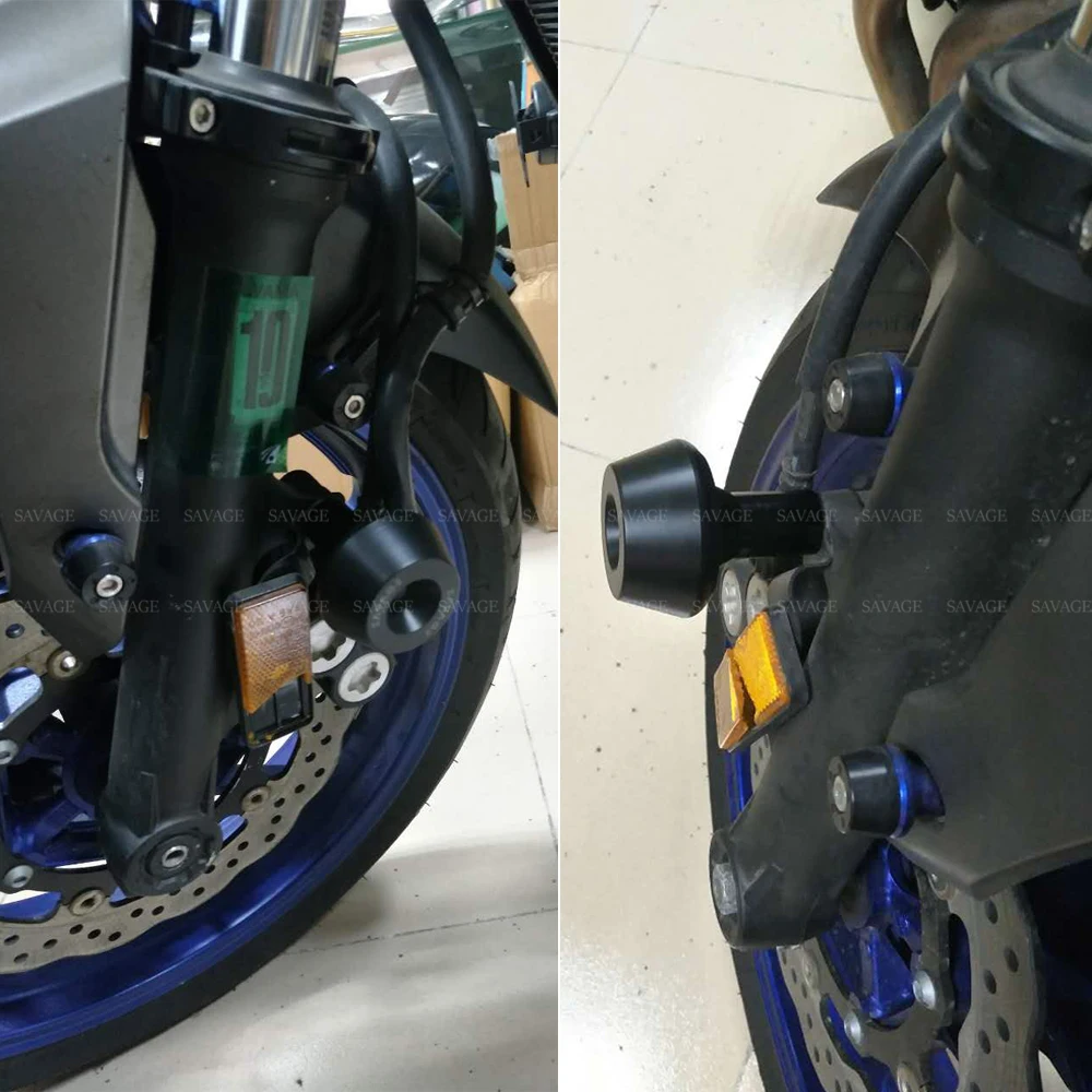 Передняя вилка тормозной суппорт крушение слайдер протектор для YAMAHA MT-07 FZ-07 MT07 TRACER XSR 700- 15 16 17 18 мотоцикл
